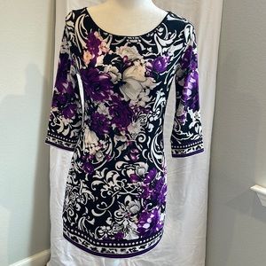 White House Black Market Floral Patterned Dress